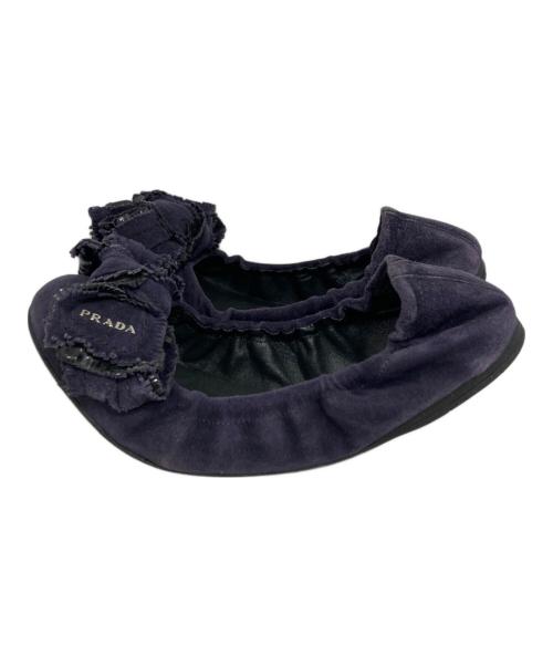 PRADA（プラダ）PRADA (プラダ) パンプス ネイビー サイズ:37 1/2の古着・服飾アイテム