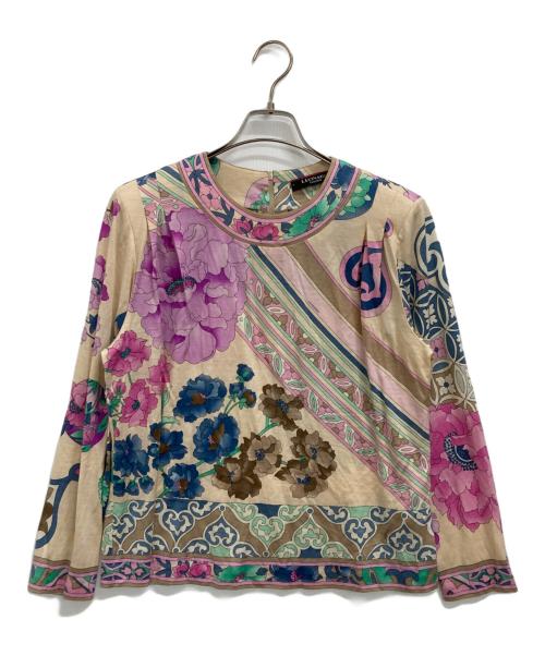 LEONARD（レオナール）LEONARD (レオナール) ウールシルクブラウス ベージュ サイズ:42の古着・服飾アイテム