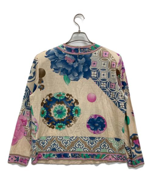 LEONARD（レオナール）LEONARD (レオナール) ウールシルクブラウス ベージュ サイズ:42の古着・服飾アイテム