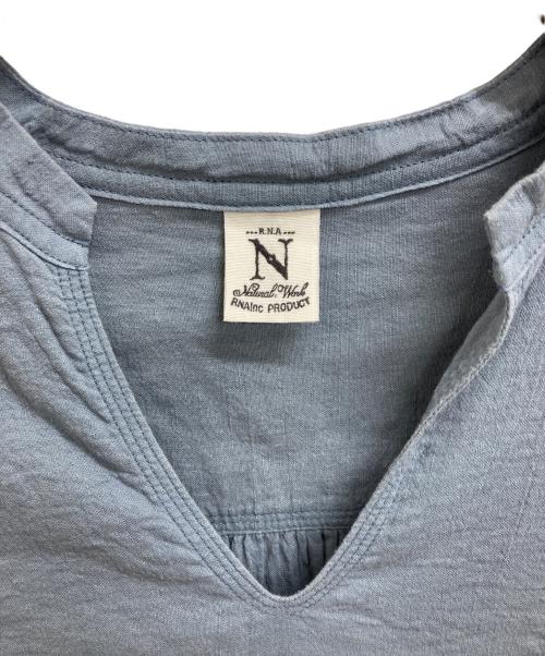 RNA-N（アールエヌエーエヌ）RNA-N (アールエヌエーエヌ) コットンリネンカフタンワンピース スカイブルー サイズ:Mの古着・服飾アイテム