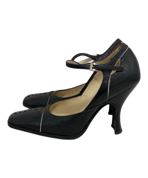 PRADA（プラダ）PRADA (プラダ) パンプス ブラック サイズ:23.5の古着・服飾アイテム