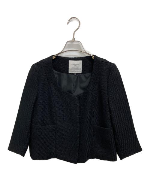 CORCOVADO（コルコバード）CORCOVADO (コルコバード) ノーカラージャケット ブラック サイズ:36の古着・服飾アイテム