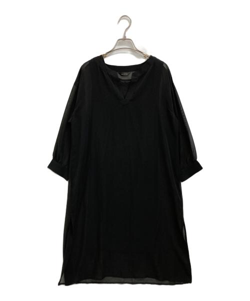 INGEBORG（インゲボルグ）INGEBORG (インゲボルグ) シアーワンピース ブラック サイズ:表記なしの古着・服飾アイテム