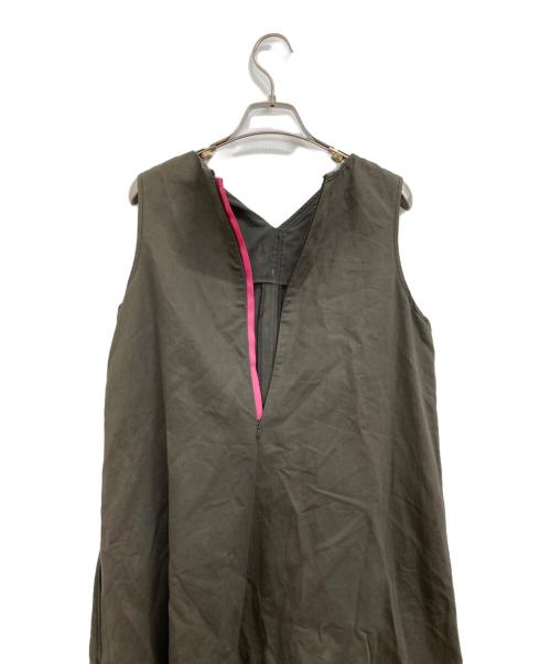 Y's PINK（ワイズ ピンク）Y's PINK (ワイズ ピンク) ノースリーブワンピース グリーン サイズ:1の古着・服飾アイテム