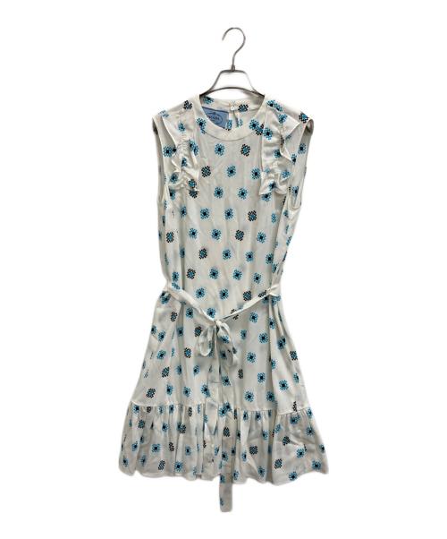 PRADA（プラダ）PRADA (プラダ) ワンピース ホワイト サイズ:40の古着・服飾アイテム
