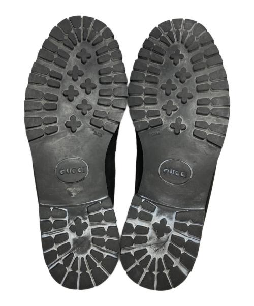 GUCCI（グッチ）GUCCI (グッチ) チャッカーブーツ ブラック サイズ:25.5の古着・服飾アイテム