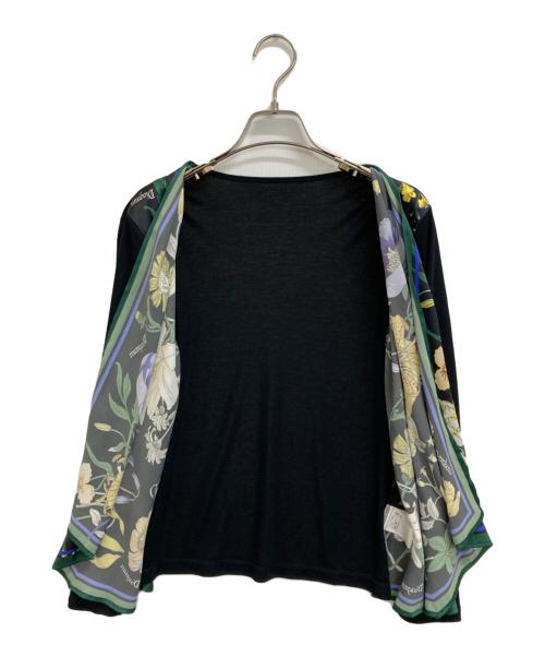 Diagram（ダイアグラム）Diagram (ダイアグラム) 切替カーディガン ブラック サイズ:36の古着・服飾アイテム