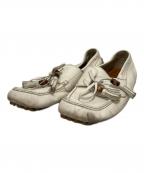 GUCCIグッチ）の古着「バンブードライビングシューズ」｜アイボリー