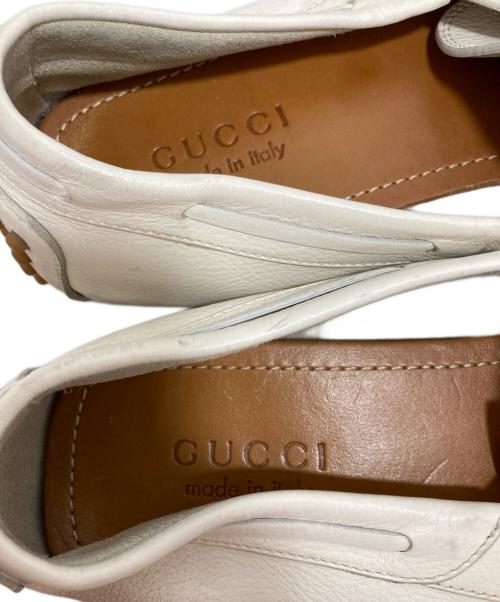 GUCCI（グッチ）GUCCI (グッチ) バンブードライビングシューズ アイボリー サイズ:9の古着・服飾アイテム