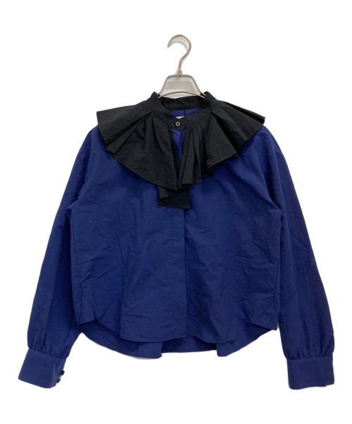 HeRIN.CYE（ヘリンドットサイ）HeRIN.CYE (ヘリンドットサイ) necked lizard shirt ネイビー サイズ:Freeの古着・服飾アイテム