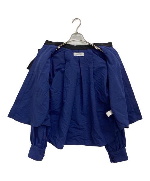 HeRIN.CYE（ヘリンドットサイ）HeRIN.CYE (ヘリンドットサイ) necked lizard shirt ネイビー サイズ:Freeの古着・服飾アイテム