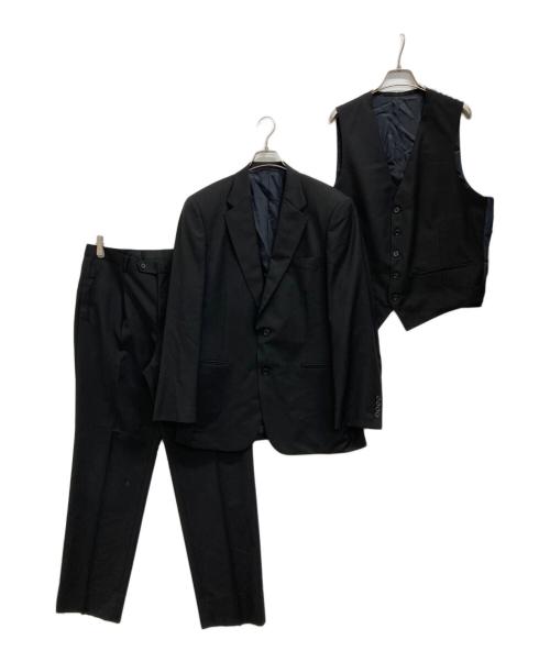 ERMENEGILDO ZEGNA（エルメネジルド・ゼニア）Ermenegildo Zegna (エルメネジルド・ゼニア) セットアップスーツ ブラック サイズ:2の古着・服飾アイテム