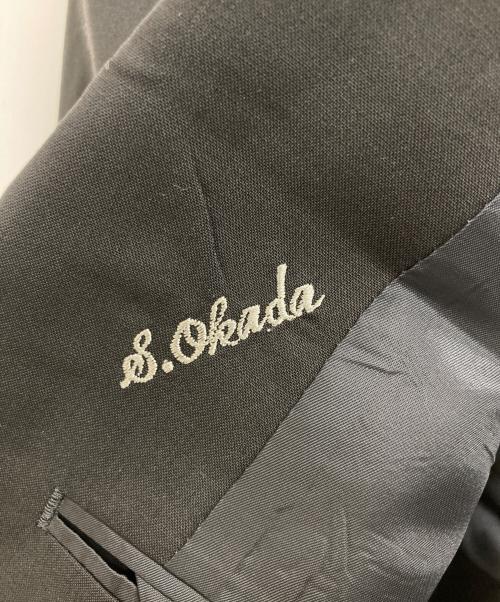 ERMENEGILDO ZEGNA（エルメネジルド・ゼニア）Ermenegildo Zegna (エルメネジルド・ゼニア) セットアップスーツ ブラック サイズ:2の古着・服飾アイテム