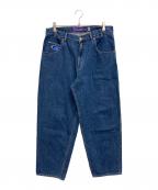 SEDAN ALL-PURPOSEセダンオールパーパス）の古着「Oval Logo Denim Pant」｜ブルー