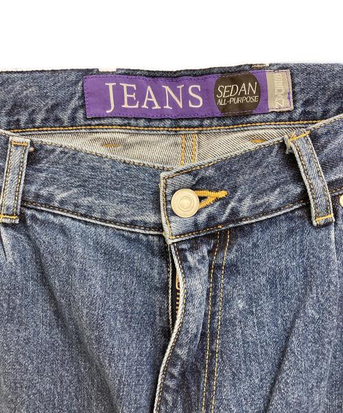 SEDAN ALL-PURPOSE（セダンオールパーパス）SEDAN ALL-PURPOSE (セダンオールパーパス) Oval Logo Denim Pant ブルー サイズ:XLの古着・服飾アイテム