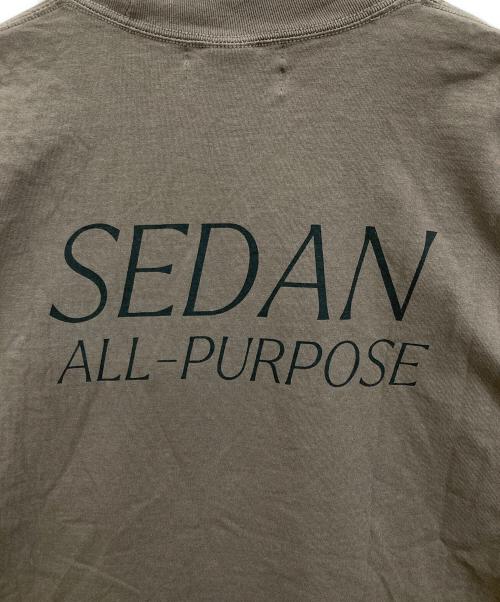 SEDAN ALL-PURPOSE（セダンオールパーパス）SEDAN ALL-PURPOSE (セダンオールパーパス) GARMENT DYED S/S TEE ブラウン サイズ:Lの古着・服飾アイテム