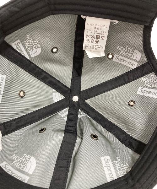 SUPREME（シュプリーム）SUPREME (シュプリーム) THE NORTH FACE (ザ ノース フェイス) 6パネルキャップ ブラック サイズ:FREEの古着・服飾アイテム