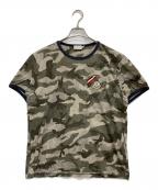 MONCLERモンクレール）の古着「カモ柄Tシャツ」｜カーキ