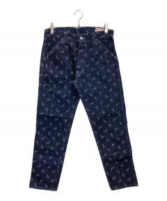 中古・古着通販】EVISU (エビス) カモメ総柄ジャガードデニムパンツ 