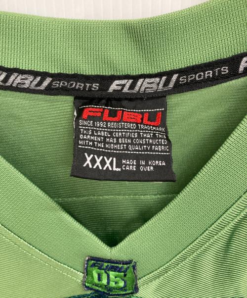 FUBU（フブ）FUBU (フブ) ゲームシャツ グリーン サイズ:XXXLの古着・服飾アイテム