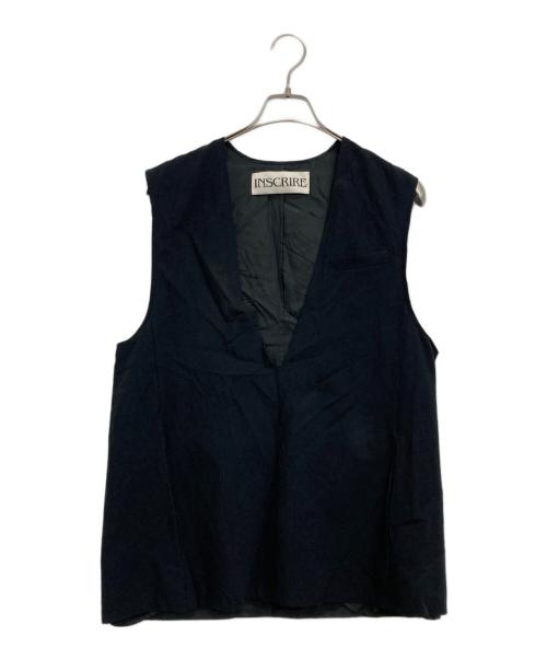 INSCRIRE（アンスクリア）INSCRIRE (アンスクリア) ベスト ブラック サイズ:38の古着・服飾アイテム