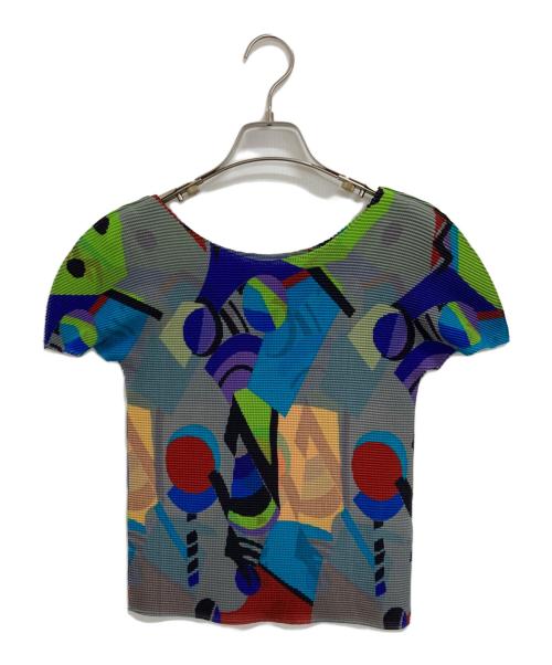 me ISSEY MIYAKE（ミーイッセイ ミヤケ）me ISSEY MIYAKE (ミーイッセイ ミヤケ) カットソー グレー サイズ:-の古着・服飾アイテム