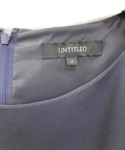 UNTITLED（アンタイトル）UNTITLED (アンタイトル) ワンピース ネイビー サイズ:3の古着・服飾アイテム