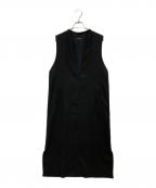 UNTITLEDアンタイトル）の古着「ジレ風ジャンパードレス」｜ブラック