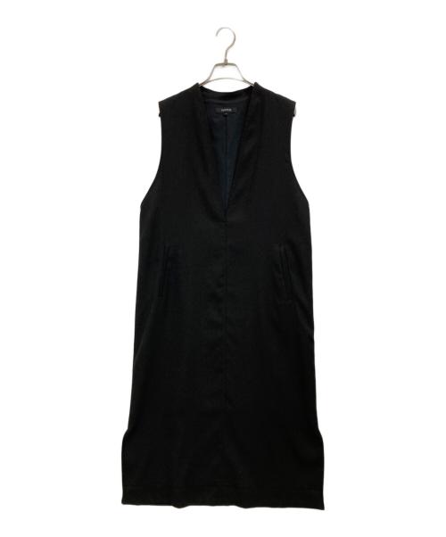 UNTITLED（アンタイトル）UNTITLED (アンタイトル) ジレ風ジャンパードレス ブラック サイズ:2の古着・服飾アイテム