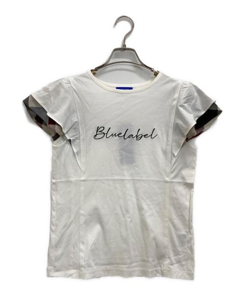 BLUE LABEL CRESTBRIDGE（ブルーレーベルクレストブリッジ）BLUE LABEL CRESTBRIDGE (ブルーレーベルクレストブリッジ) Tシャツ ホワイト サイズ:38 未使用品の古着・服飾アイテム