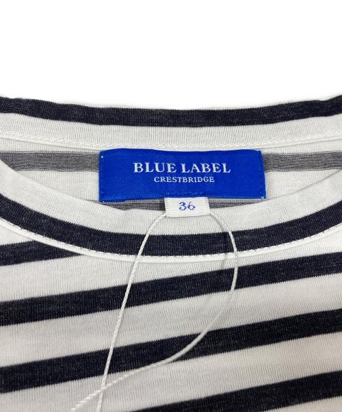 BLUE LABEL CRESTBRIDGE（ブルーレーベルクレストブリッジ）BLUE LABEL CRESTBRIDGE (ブルーレーベルクレストブリッジ) ワンピース ホワイト×ネイビー サイズ:36 未使用品の古着・服飾アイテム