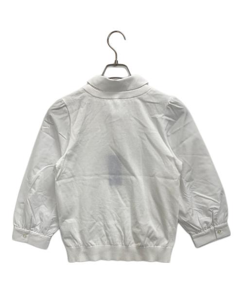 BLUE LABEL CRESTBRIDGE（ブルーレーベルクレストブリッジ）BLUE LABEL CRESTBRIDGE (ブルーレーベルクレストブリッジ) ニット ホワイト サイズ:38の古着・服飾アイテム