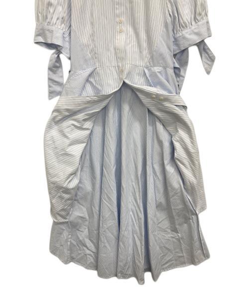 POLO BCS（ポロ・ビーシーエス）POLO BCS (ポロ・ビーシーエス) dazzlin (ダズリン) ヘムレイヤードシャツワンピース スカイブルー サイズ:S 未使用品の古着・服飾アイテム