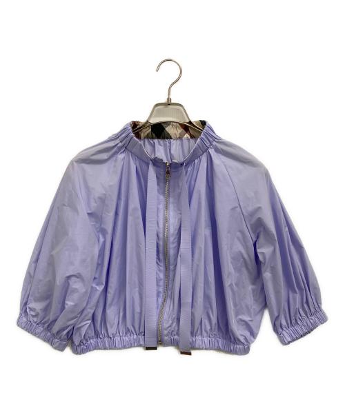 BLUE LABEL CRESTBRIDGE（ブルーレーベルクレストブリッジ）BLUE LABEL CRESTBRIDGE (ブルーレーベルクレストブリッジ) ブルゾン パープル サイズ:38の古着・服飾アイテム