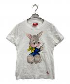 Vivienne Westwood RED LABELヴィヴィアンウエストウッドレッドレーベル）の古着「ペインティング バニーTシャツ」｜ホワイト