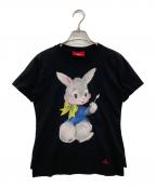Vivienne Westwood RED LABELヴィヴィアンウエストウッドレッドレーベル）の古着「ペインティングバニーTシャツ」｜ブラック