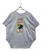Vivienne Westwood RED LABELヴィヴィアンウエストウッドレッドレーベル）の古着「ペインティングバニーTシャツ」｜スカイブルー