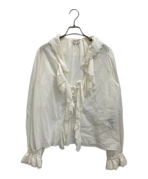 Saint Laurent Paris（サンローランパリ）Saint Laurent Paris (サンローランパリ) ブラウス ホワイト サイズ:36の古着・服飾アイテム