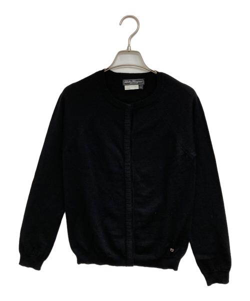 Salvatore Ferragamo（サルヴァトーレ フェラガモ）Salvatore Ferragamo (サルヴァトーレ フェラガモ) カーディガン ブラック サイズ:Sの古着・服飾アイテム