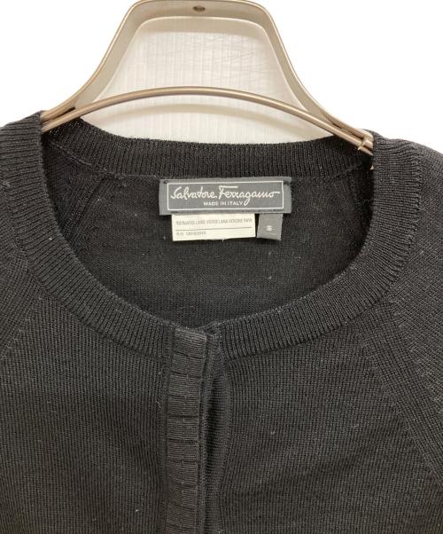 Salvatore Ferragamo（サルヴァトーレ フェラガモ）Salvatore Ferragamo (サルヴァトーレ フェラガモ) カーディガン ブラック サイズ:Sの古着・服飾アイテム