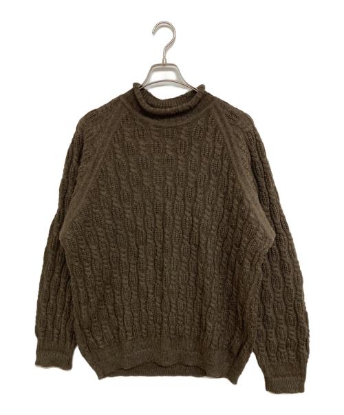 DRIES VAN NOTEN（ドリスヴァンノッテン）DRIES VAN NOTEN (ドリスヴァンノッテン) タートルネックニット ブラウン サイズ:48の古着・服飾アイテム