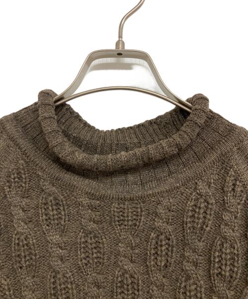 DRIES VAN NOTEN（ドリスヴァンノッテン）DRIES VAN NOTEN (ドリスヴァンノッテン) タートルネックニット ブラウン サイズ:48の古着・服飾アイテム