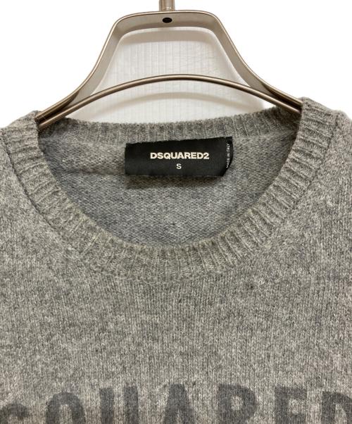DSQUARED2（ディースクエアード）DSQUARED2 (ディースクエアード) アルパカ混ニット グレー サイズ:Sの古着・服飾アイテム