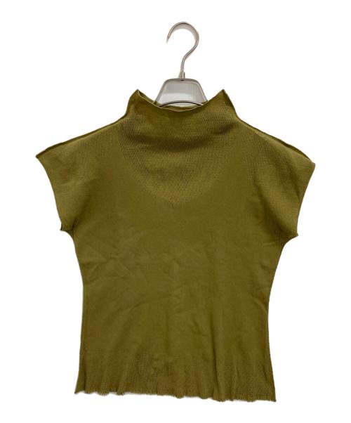 ISSEY MIYAKE FETE（イッセイミヤケフェット）ISSEY MIYAKE FETE (イッセイミヤケフェット) ノースリーブカットソー オリーブ サイズ:2の古着・服飾アイテム