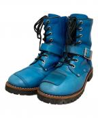 AVIREXアヴィレックス）の古着「バイカーブーツ」｜ブルー