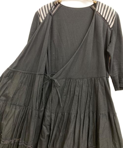 BORDERS at BALCONY（ボーダーズアットバルコニー）BORDERS AT BALCONY (ボーダーズアットバルコニー) BALLERINA MAXI DRESS ブラック サイズ:36の古着・服飾アイテム