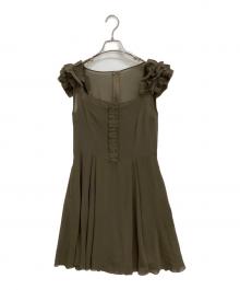 FOXEY NEWYORK（フォクシーニューヨーク）の古着「ノースリーブワンピース」｜ブラウン