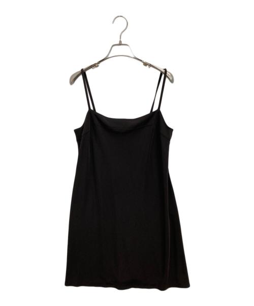 FOXEY NEWYORK（フォクシーニューヨーク）FOXEY NEWYORK (フォクシーニューヨーク) ノースリーブワンピース ブラウン サイズ:40の古着・服飾アイテム