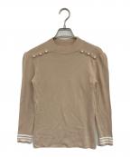 BORDERS at BALCONYボーダーズアットバルコニー）の古着「PEARL TOP」｜ベージュ