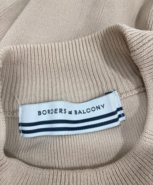 BORDERS at BALCONY（ボーダーズアットバルコニー）BORDERS AT BALCONY (ボーダーズアットバルコニー) PEARL TOP ベージュ サイズ:36の古着・服飾アイテム